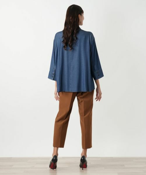 Leilian PLUS HOUSE / レリアンプラスハウス シャツ・ブラウス | デニム風ブラウス | 詳細3