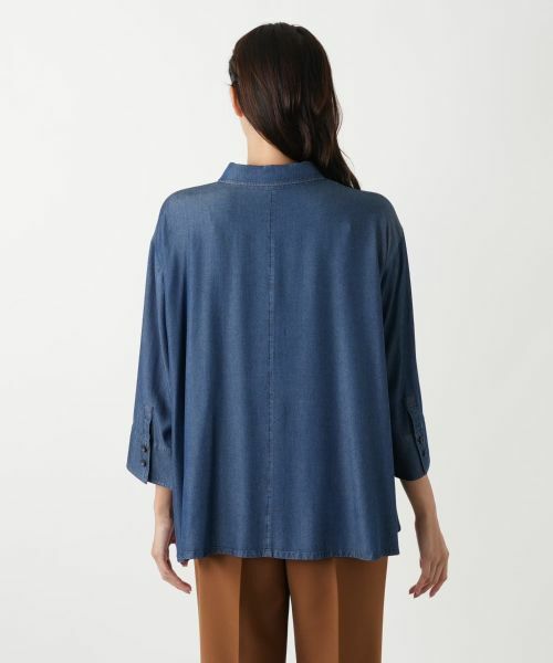 Leilian PLUS HOUSE / レリアンプラスハウス シャツ・ブラウス | デニム風ブラウス | 詳細6