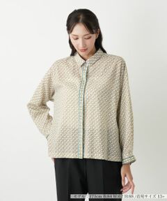 Leilian PLUS HOUSE / レリアンプラスハウス シャツ・ブラウス | 幾何学柄ブラウス