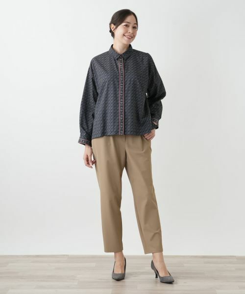 Leilian PLUS HOUSE / レリアンプラスハウス シャツ・ブラウス | 幾何学柄ブラウス | 詳細5
