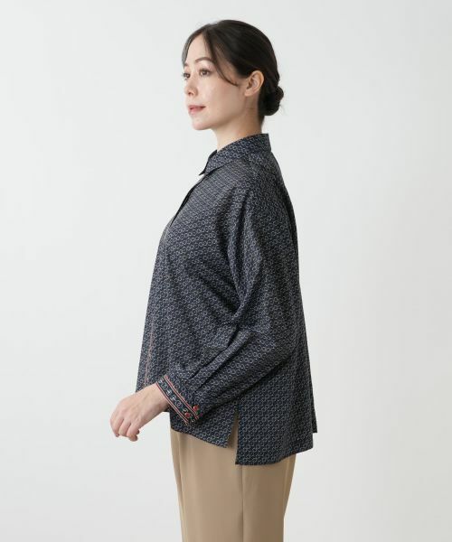 Leilian PLUS HOUSE / レリアンプラスハウス シャツ・ブラウス | 幾何学柄ブラウス | 詳細9