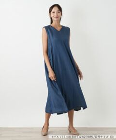 Leilian PLUS HOUSE / レリアンプラスハウス ロング・マキシ丈ワンピース | 洗えるジャンパースカート