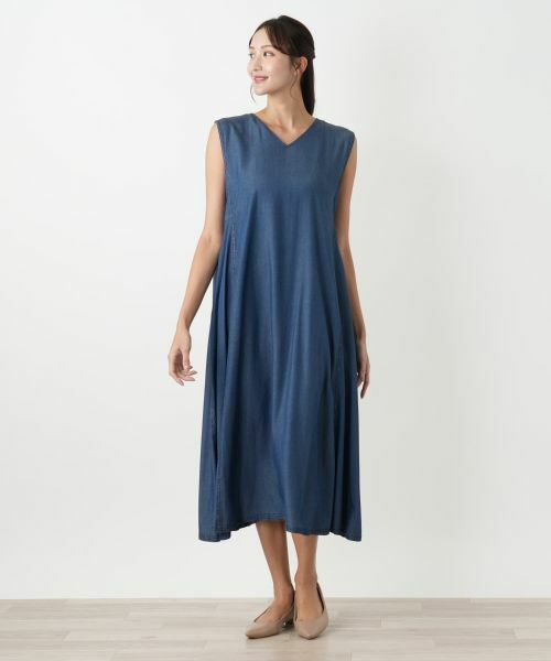 Leilian PLUS HOUSE / レリアンプラスハウス ロング・マキシ丈ワンピース | 洗えるジャンパースカート | 詳細1