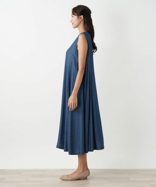 Leilian PLUS HOUSE / レリアンプラスハウス ロング・マキシ丈ワンピース | 洗えるジャンパースカート | 詳細5