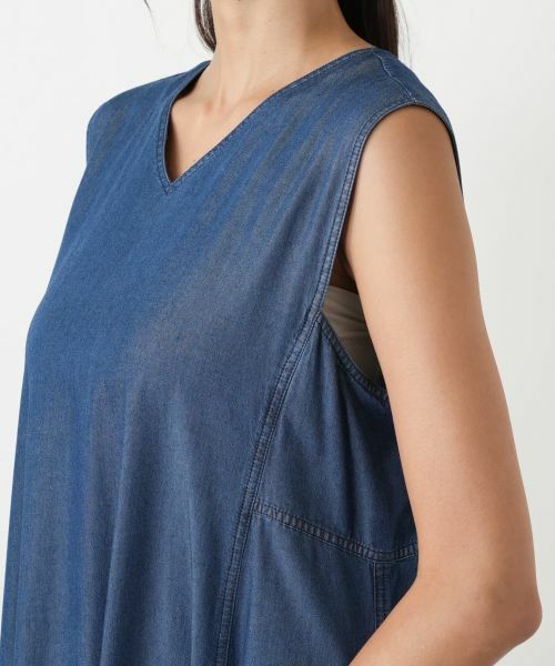 Leilian PLUS HOUSE / レリアンプラスハウス ロング・マキシ丈ワンピース | 洗えるジャンパースカート | 詳細9