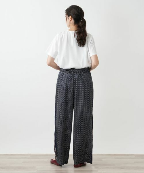 Leilian PLUS HOUSE / レリアンプラスハウス その他パンツ | 幾何学柄ワイドパンツ | 詳細3