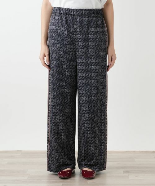 Leilian PLUS HOUSE / レリアンプラスハウス その他パンツ | 幾何学柄ワイドパンツ | 詳細4