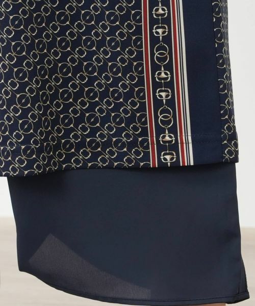 Leilian PLUS HOUSE / レリアンプラスハウス その他パンツ | 幾何学柄ワイドパンツ | 詳細9