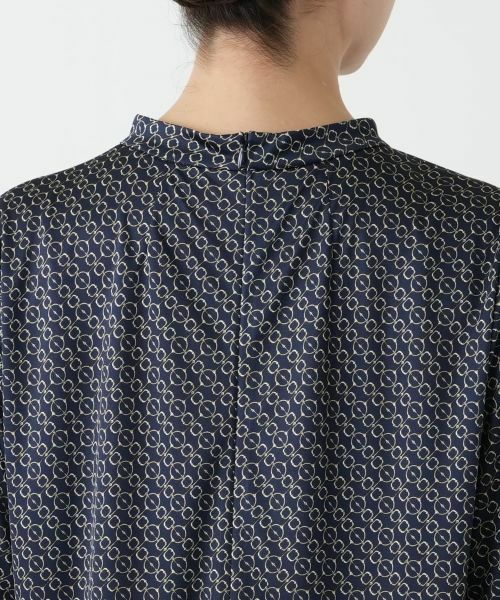 Leilian PLUS HOUSE / レリアンプラスハウス カットソー | プリントスタンドカラーカットソー | 詳細11