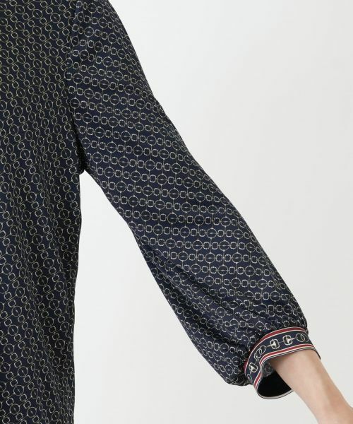 Leilian PLUS HOUSE / レリアンプラスハウス カットソー | プリントスタンドカラーカットソー | 詳細12