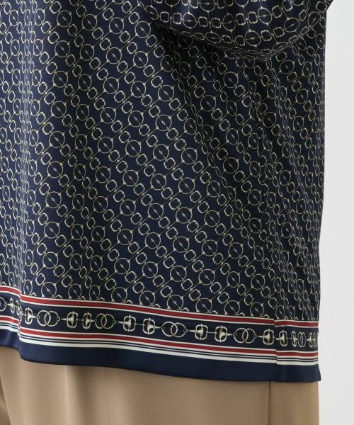 Leilian PLUS HOUSE / レリアンプラスハウス カットソー | プリントスタンドカラーカットソー | 詳細13