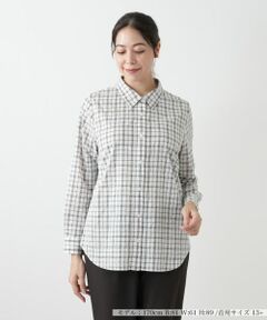 Leilian PLUS HOUSE / レリアンプラスハウス シャツ・ブラウス | チェックブラウス【Leilian WHITE LABEL】