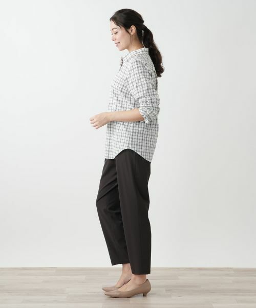 Leilian PLUS HOUSE / レリアンプラスハウス シャツ・ブラウス | チェックブラウス【Leilian WHITE LABEL】 | 詳細2