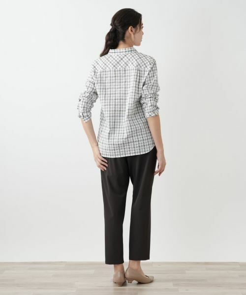Leilian PLUS HOUSE / レリアンプラスハウス シャツ・ブラウス | チェックブラウス【Leilian WHITE LABEL】 | 詳細3