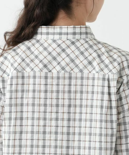 Leilian PLUS HOUSE / レリアンプラスハウス シャツ・ブラウス | チェックブラウス【Leilian WHITE LABEL】 | 詳細8
