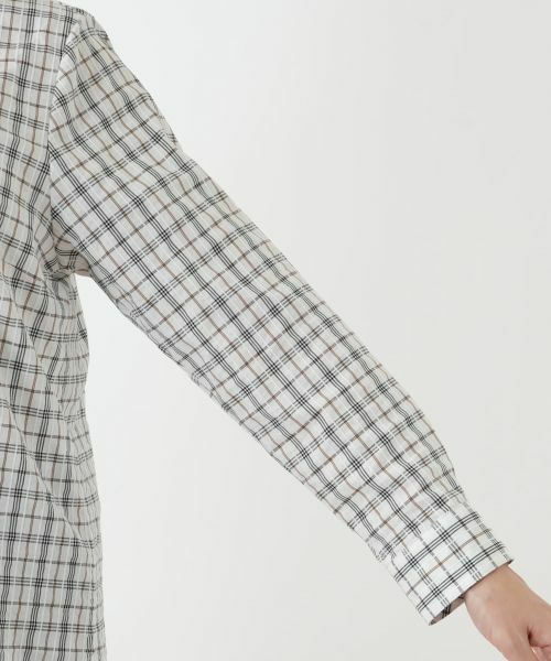 Leilian PLUS HOUSE / レリアンプラスハウス シャツ・ブラウス | チェックブラウス【Leilian WHITE LABEL】 | 詳細9