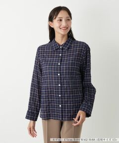 Leilian PLUS HOUSE / レリアンプラスハウス シャツ・ブラウス | チェックブラウス【Leilian WHITE LABEL】