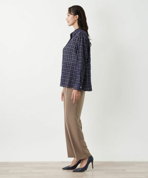Leilian PLUS HOUSE / レリアンプラスハウス シャツ・ブラウス | チェックブラウス【Leilian WHITE LABEL】 | 詳細2