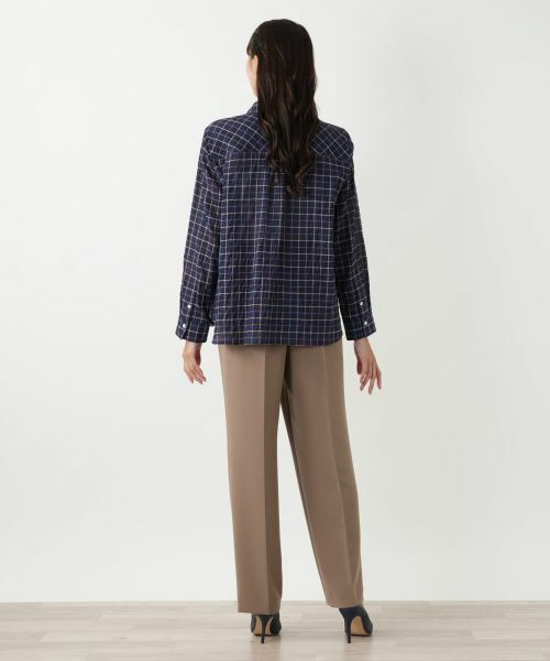 Leilian PLUS HOUSE / レリアンプラスハウス シャツ・ブラウス | チェックブラウス【Leilian WHITE LABEL】 | 詳細3