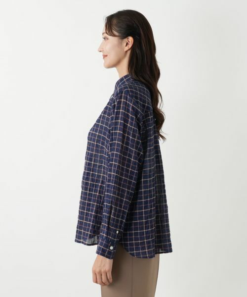 Leilian PLUS HOUSE / レリアンプラスハウス シャツ・ブラウス | チェックブラウス【Leilian WHITE LABEL】 | 詳細5