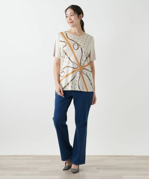 Leilian PLUS HOUSE / レリアンプラスハウス Tシャツ | プリントカットソー | 詳細1