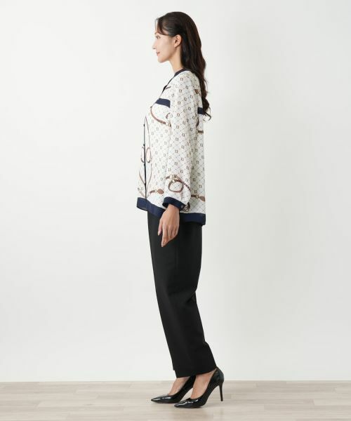 Leilian PLUS HOUSE / レリアンプラスハウス シャツ・ブラウス | プリント切り替えブラウス | 詳細2