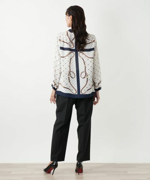 Leilian PLUS HOUSE / レリアンプラスハウス シャツ・ブラウス | プリント切り替えブラウス | 詳細3