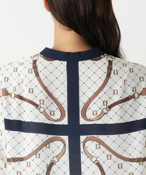 Leilian PLUS HOUSE / レリアンプラスハウス シャツ・ブラウス | プリント切り替えブラウス | 詳細8