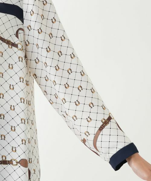 Leilian PLUS HOUSE / レリアンプラスハウス シャツ・ブラウス | プリント切り替えブラウス | 詳細9