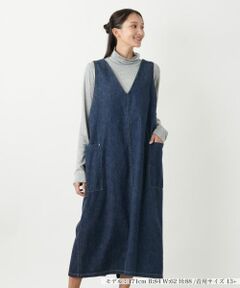 Leilian PLUS HOUSE / レリアンプラスハウス ロング・マキシ丈ワンピース | ジャンパースカート【L JEANS】