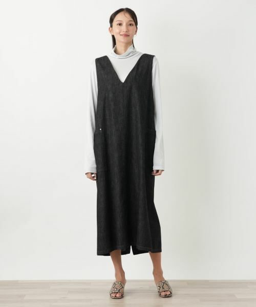 Leilian PLUS HOUSE / レリアンプラスハウス ロング・マキシ丈ワンピース | ジャンパースカート【L JEANS】 | 詳細1