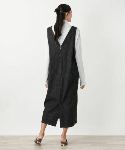 Leilian PLUS HOUSE / レリアンプラスハウス ロング・マキシ丈ワンピース | ジャンパースカート【L JEANS】 | 詳細3