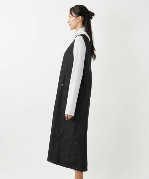 Leilian PLUS HOUSE / レリアンプラスハウス ロング・マキシ丈ワンピース | ジャンパースカート【L JEANS】 | 詳細5