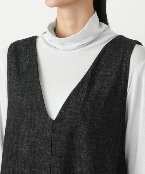 Leilian PLUS HOUSE / レリアンプラスハウス ロング・マキシ丈ワンピース | ジャンパースカート【L JEANS】 | 詳細7