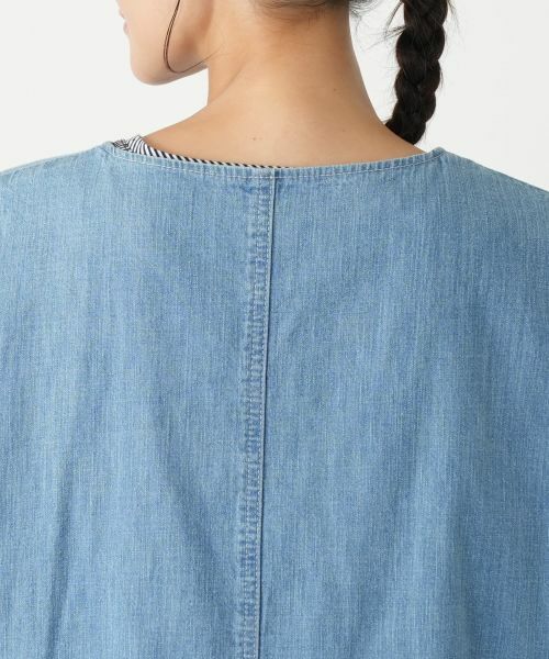 Leilian PLUS HOUSE / レリアンプラスハウス テーラードジャケット | ノーカラーベスト【L JEANS】 | 詳細8