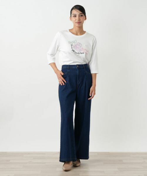 Leilian PLUS HOUSE / レリアンプラスハウス デニムパンツ | ワイドデニムパンツ【L JEANS】 | 詳細1