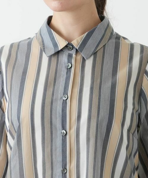 Leilian PLUS HOUSE / レリアンプラスハウス シャツ・ブラウス | ストライプブラウス【Leilian WHITE LABEL】 | 詳細10