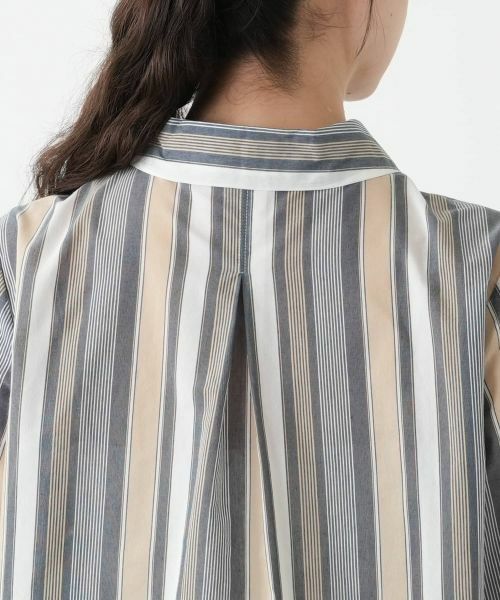 Leilian PLUS HOUSE / レリアンプラスハウス シャツ・ブラウス | ストライプブラウス【Leilian WHITE LABEL】 | 詳細11
