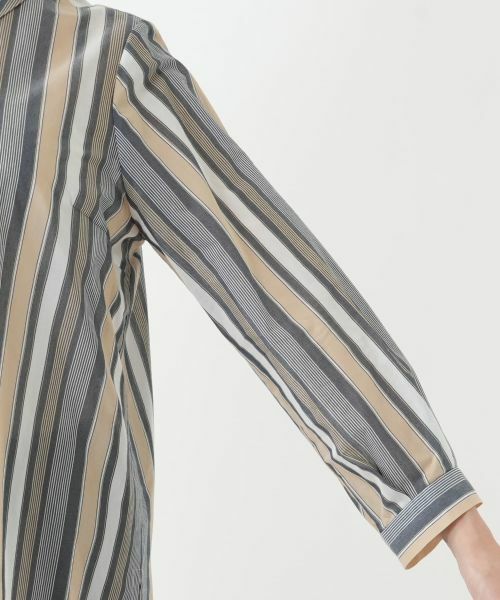 Leilian PLUS HOUSE / レリアンプラスハウス シャツ・ブラウス | ストライプブラウス【Leilian WHITE LABEL】 | 詳細12