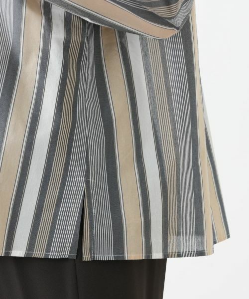 Leilian PLUS HOUSE / レリアンプラスハウス シャツ・ブラウス | ストライプブラウス【Leilian WHITE LABEL】 | 詳細14