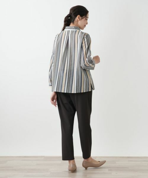 Leilian PLUS HOUSE / レリアンプラスハウス シャツ・ブラウス | ストライプブラウス【Leilian WHITE LABEL】 | 詳細6