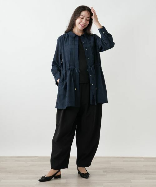 Leilian PLUS HOUSE / レリアンプラスハウス シャツ・ブラウス | チェックチュニックブラウス | 詳細1