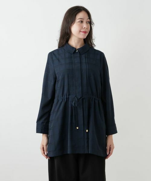 Leilian PLUS HOUSE / レリアンプラスハウス シャツ・ブラウス | チェックチュニックブラウス | 詳細4
