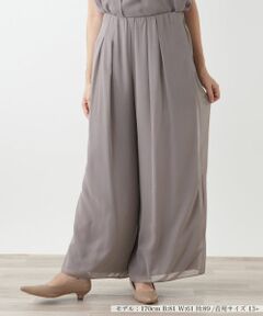 Leilian PLUS HOUSE / レリアンプラスハウス その他パンツ | ドレープワイドパンツ