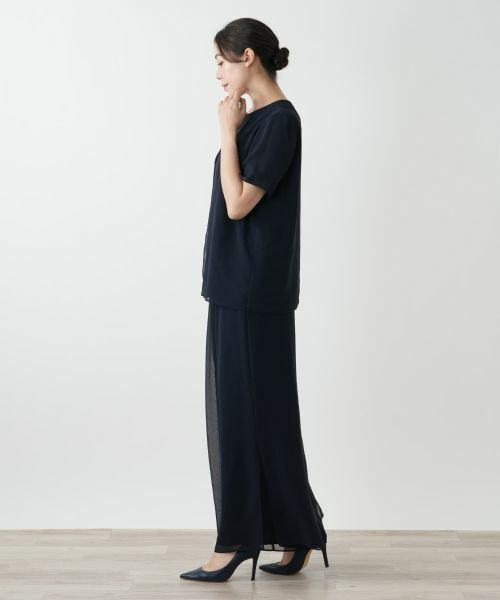 Leilian PLUS HOUSE / レリアンプラスハウス その他パンツ | ドレープワイドパンツ | 詳細2