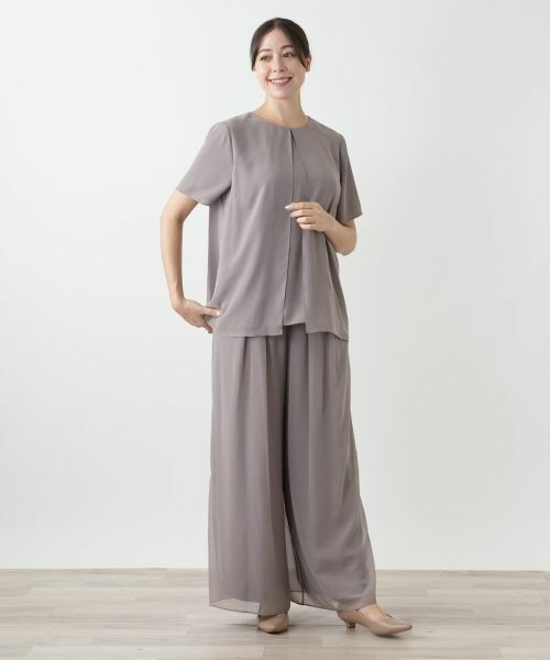 Leilian PLUS HOUSE / レリアンプラスハウス その他パンツ | ドレープワイドパンツ | 詳細4