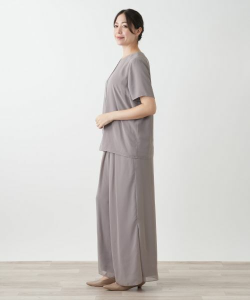 Leilian PLUS HOUSE / レリアンプラスハウス その他パンツ | ドレープワイドパンツ | 詳細5