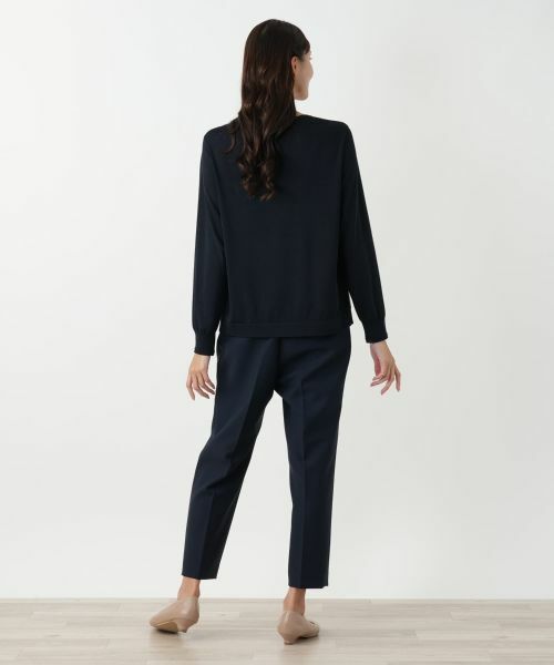 Leilian PLUS HOUSE / レリアンプラスハウス ニット・セーター | チェック切替ニット | 詳細3