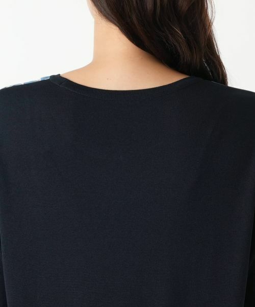 Leilian PLUS HOUSE / レリアンプラスハウス ニット・セーター | チェック切替ニット | 詳細8