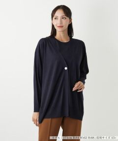 Leilian PLUS HOUSE / レリアンプラスハウス カーディガン・ボレロ | Vネックカーディガン